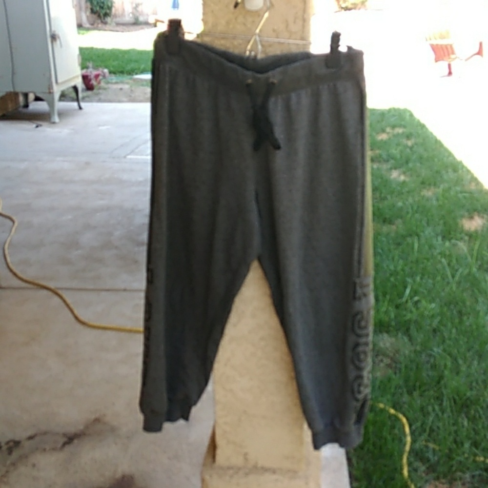 Gray sweatpants